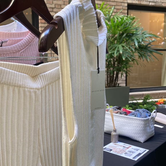 MAISON MERE RIBBED IVORY TOP - Picture 6 of 8